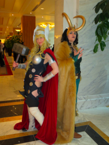 Genderswapped Thor and Loki