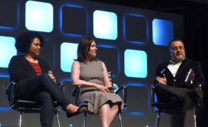 The Story Group represented at the Future Filmmakers Panel at SWCE. Copyright 2016 Ben Pruchnie/Getty Images 